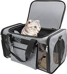 Pet Carrier for Cat and Dog, Portable Folding Pet Carrier Airline Approved