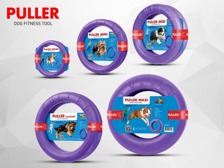 PULLER is an innovative dog fitness tool that consists of 2 ring