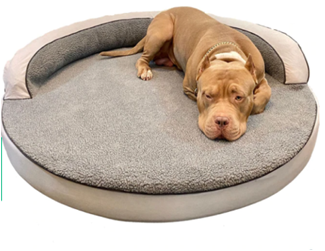 Round bolster bed