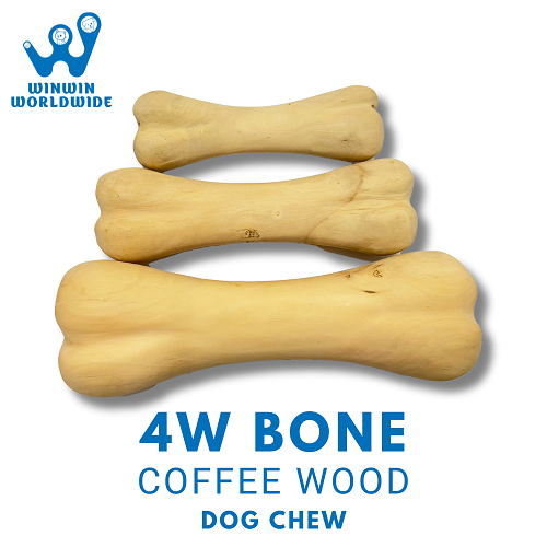  COFFEE WOOD DOG CHEW BONE NATURAL, PET TOYS - Made in Vietnam- Best price