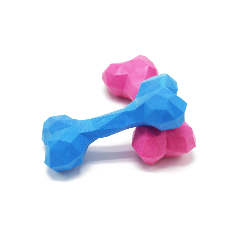 Geo shape super durable dog chew bone toy
