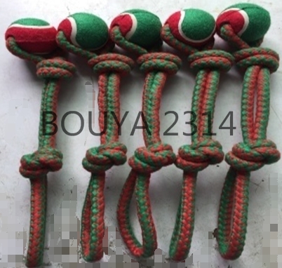 NEW PRODUCT : COTTON ROPE PET TOYS WITH TENNIS BALL 2314