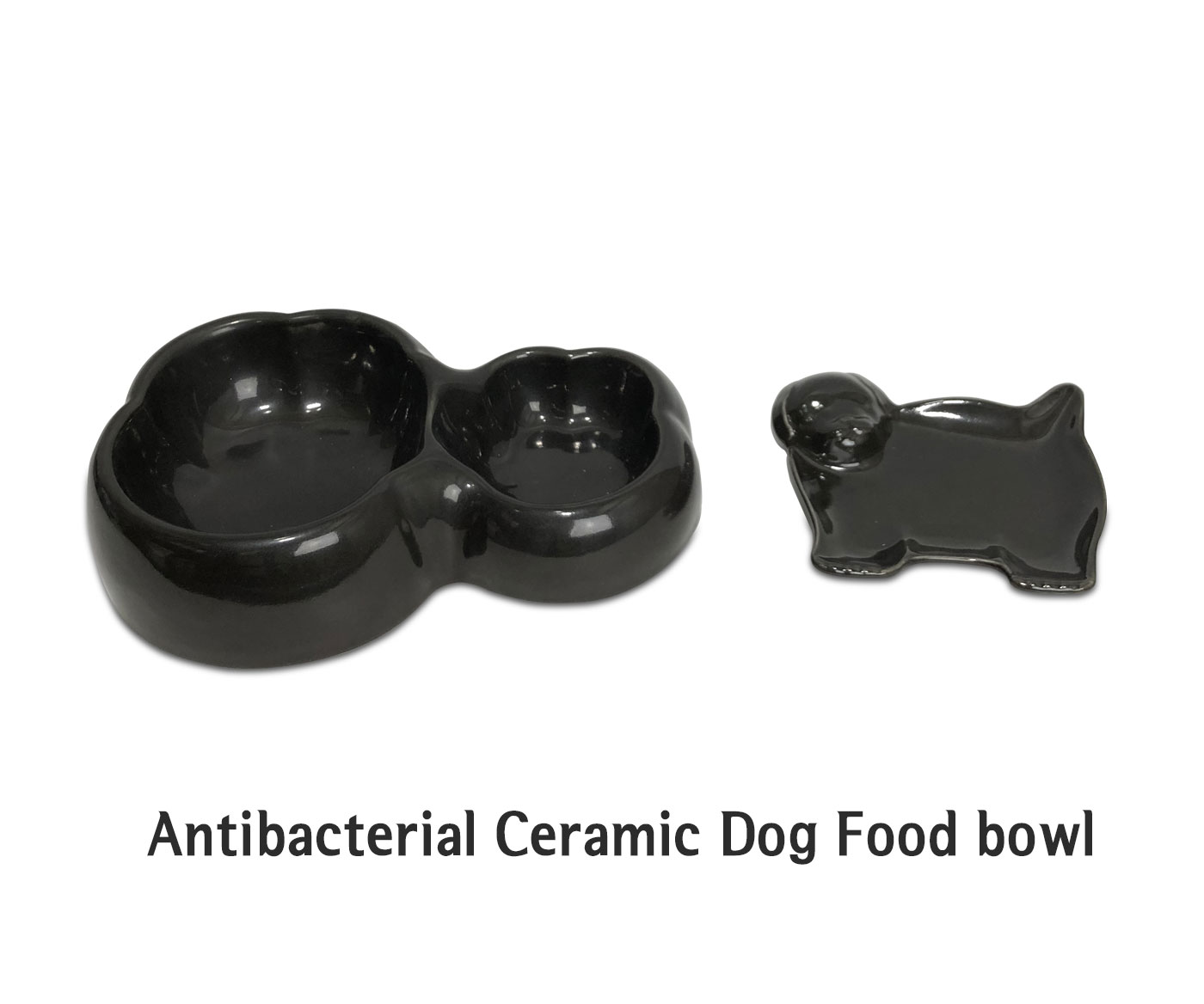 Antibacterial & Odor-free Dog Ceramic Bowl, Feeder, Food dish