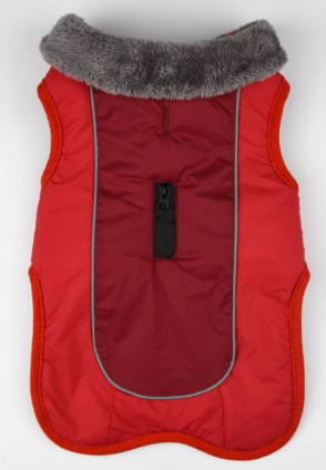 Warm reversible waterproof dog coat for Autumn and Winter.